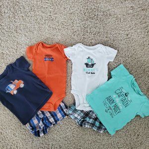 2 Carter's 3 piece outfits size 3 months